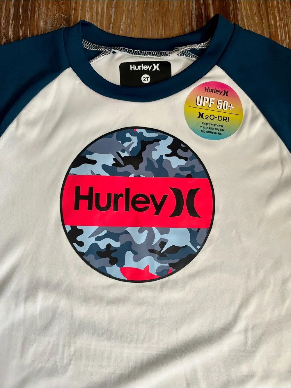 Hurley Boy’s Swim Trunk & UPF 50 Rashguard Set Size 2T